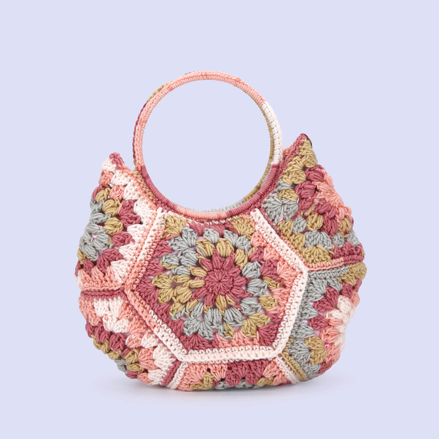 Cute Handmade Hexagon Bags - Pink - 10077