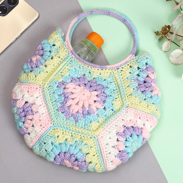 Cute Handmade Hexagon Bags - Pastel - 10079