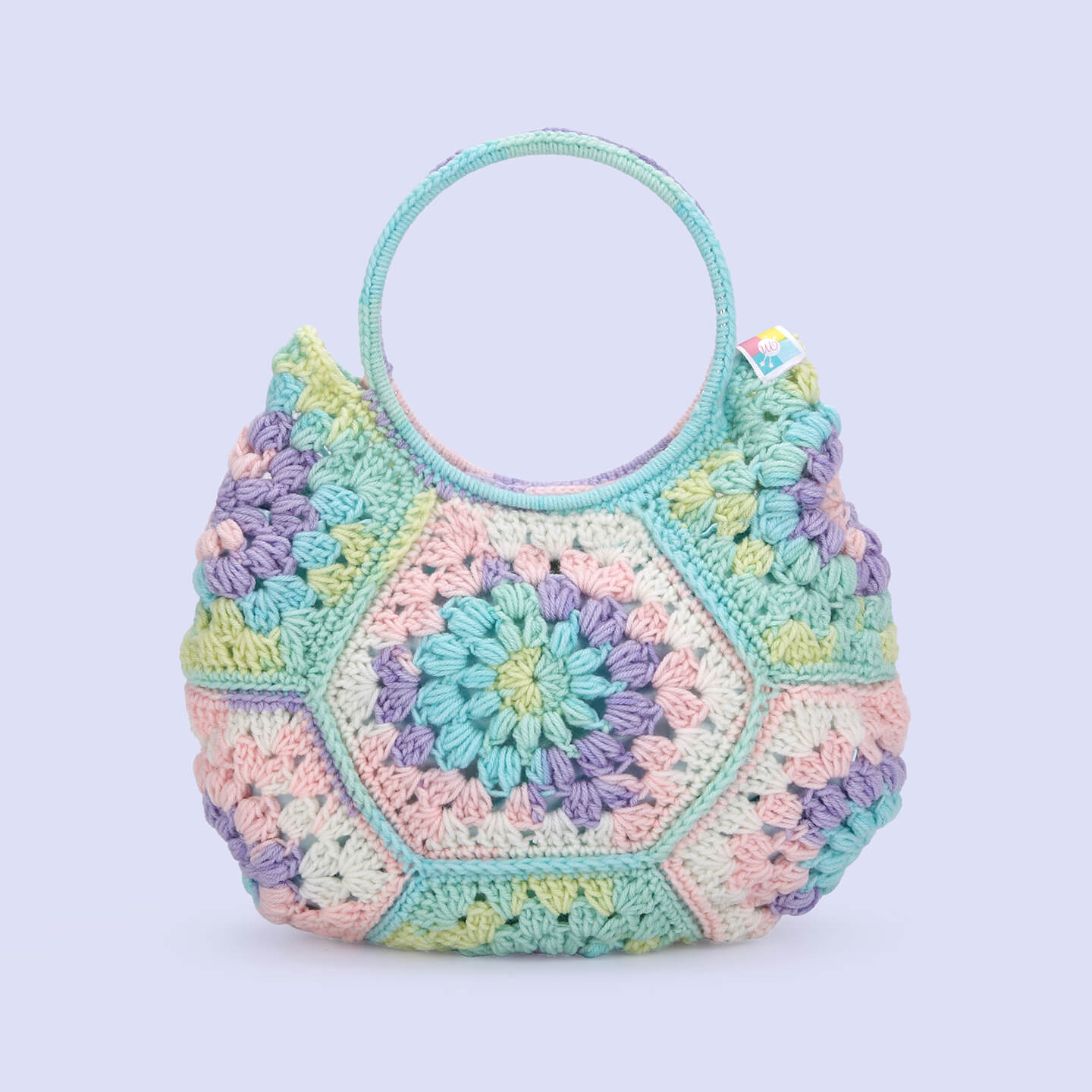 Cute Handmade Hexagon Bags - Pastel - 10079