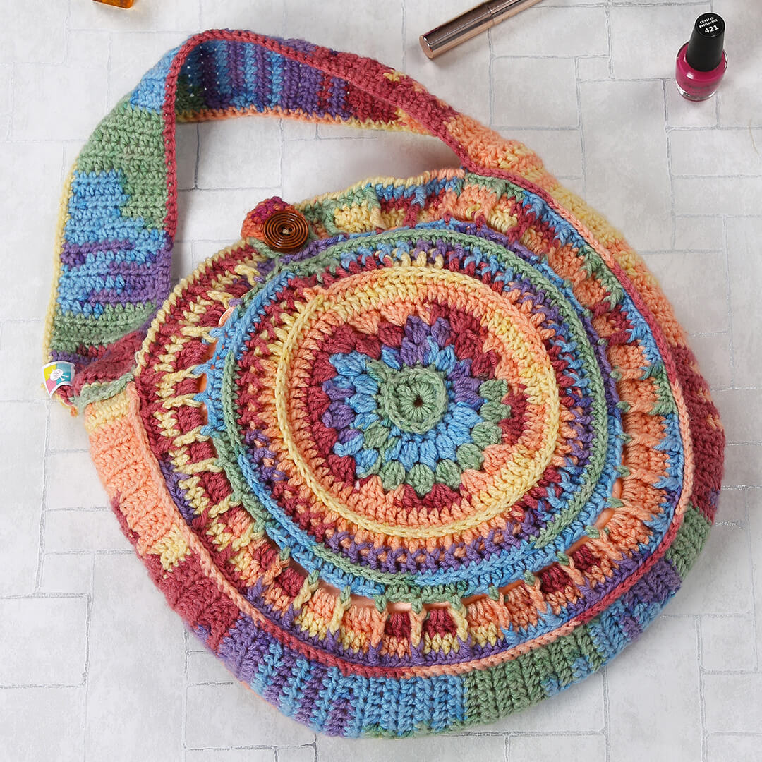 Circular Boho Handmade Bags - Multicolor - 10081