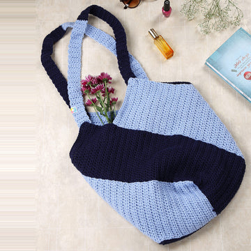 Large Tote Bags - Blue - 10088