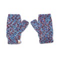 Multi Colored Fingerless Knitted Mittens - 10095