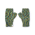 Multi Colored Fingerless Knitted Mittens - 10096