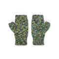 Multi Colored Fingerless Knitted Mittens - 10096