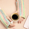 Colors of Spring Fingerless Crochet Gloves - 10097