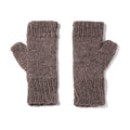 Cable Design Knitted Fingerless Mittens - 10105