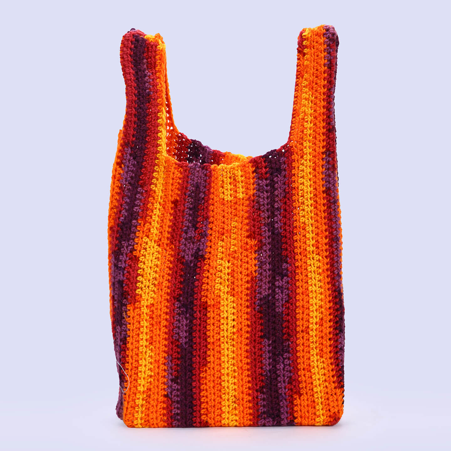 Handmade to Replace Single Use Plastic Bags - Orange Purple