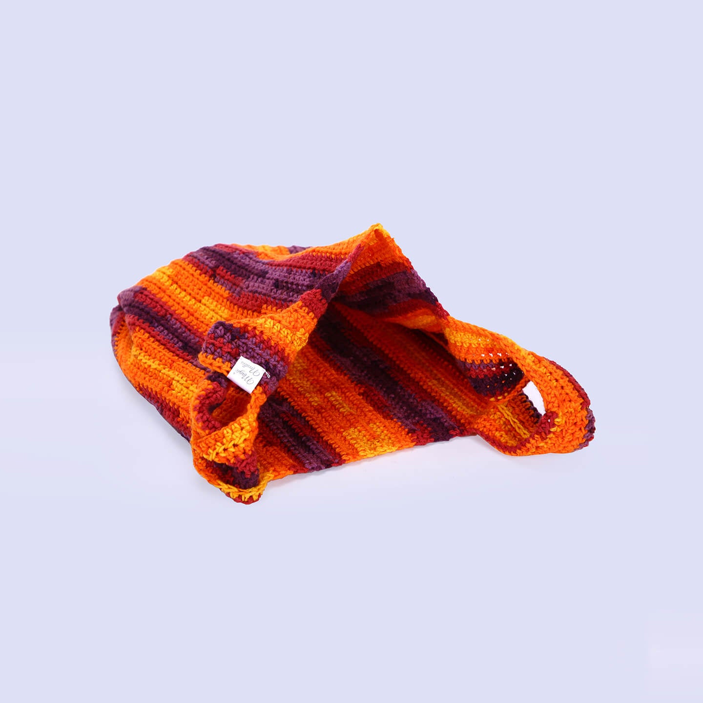 Handmade to Replace Single Use Plastic Bags - Orange Purple - 10109