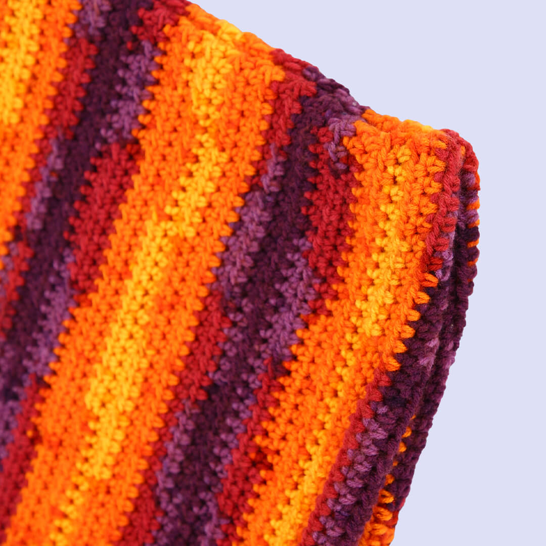 Handmade to Replace Single Use Plastic Bags - Orange Purple - 10109