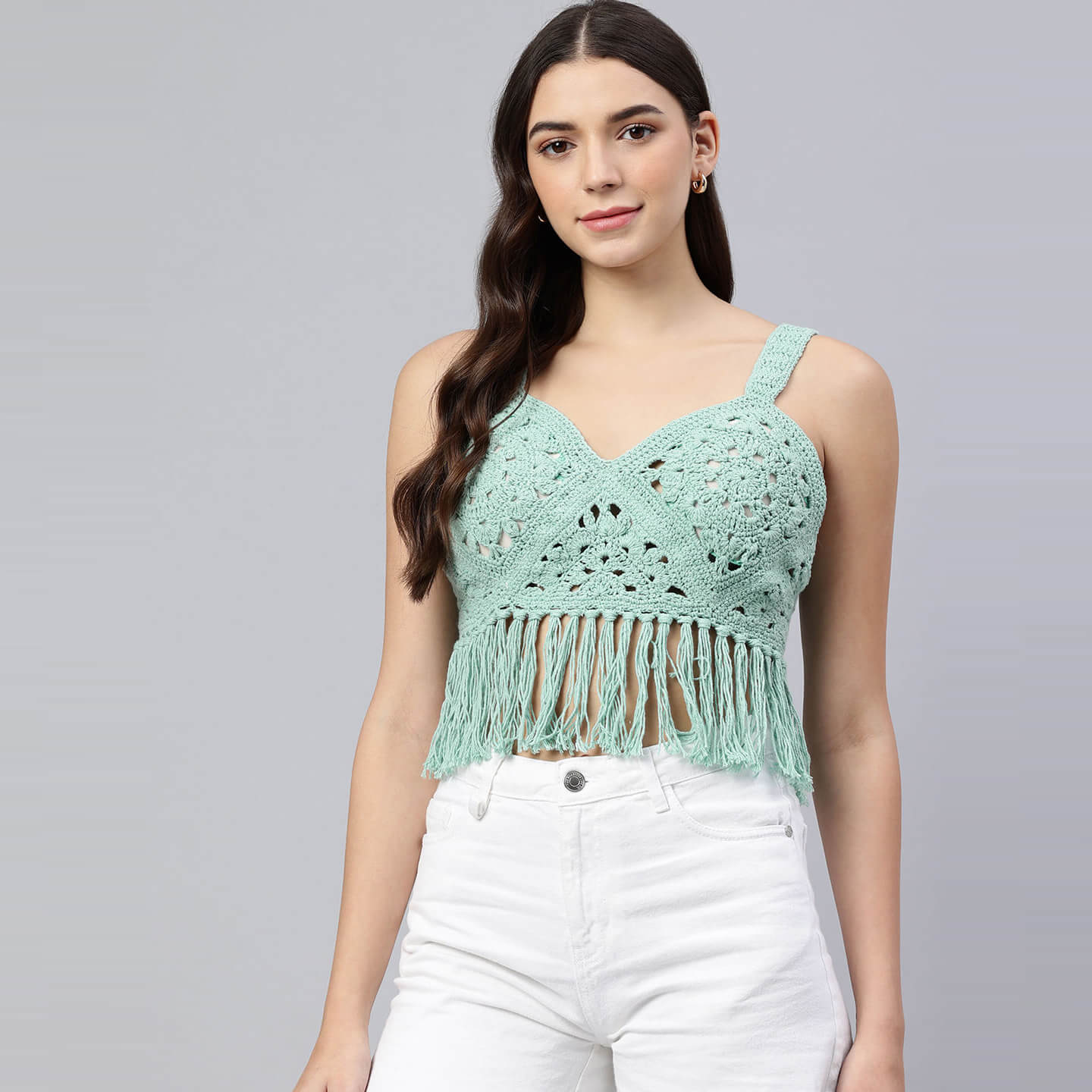 Summer Tie Back Bralette - Green - 10113