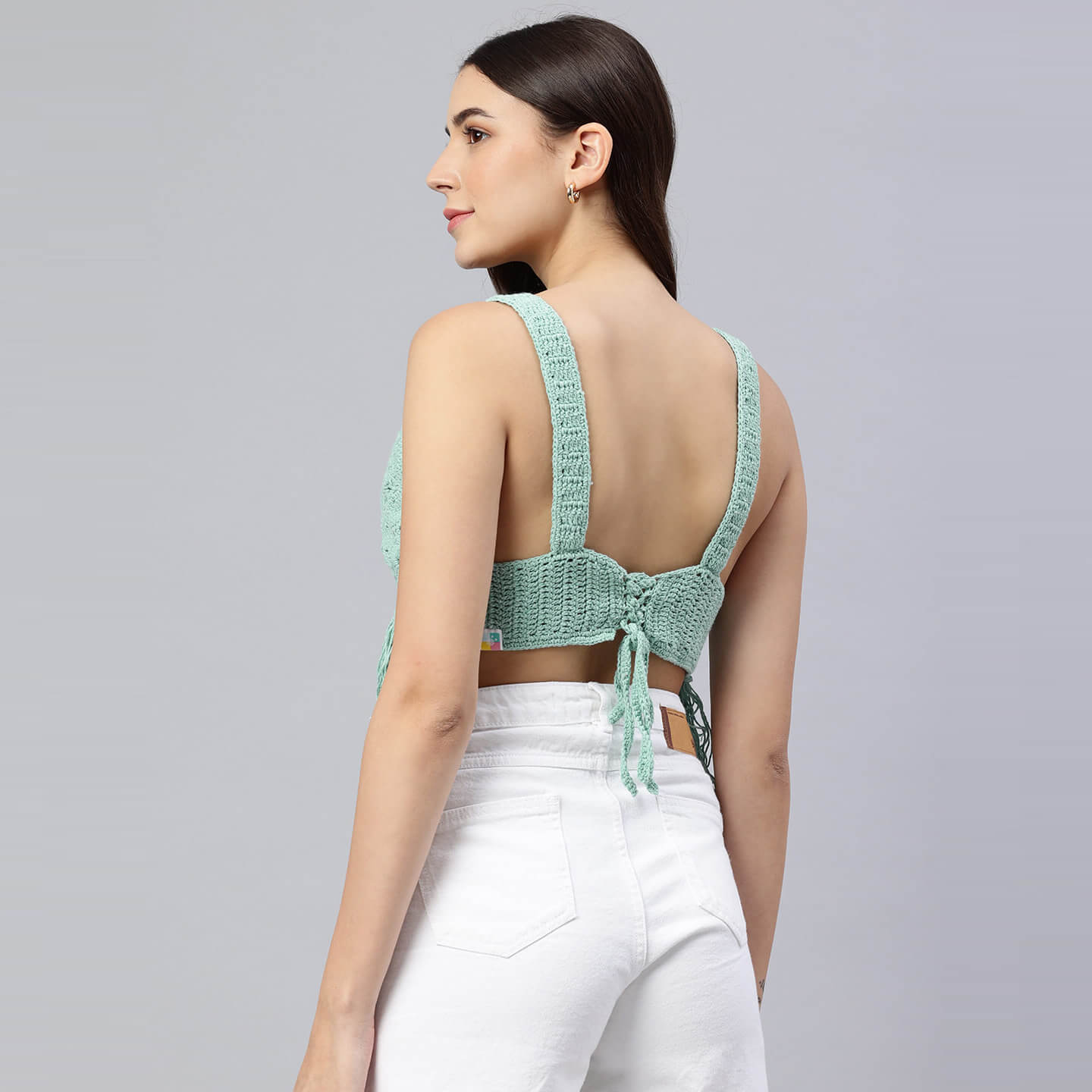 Summer Tie Back Bralette - Green - 10113