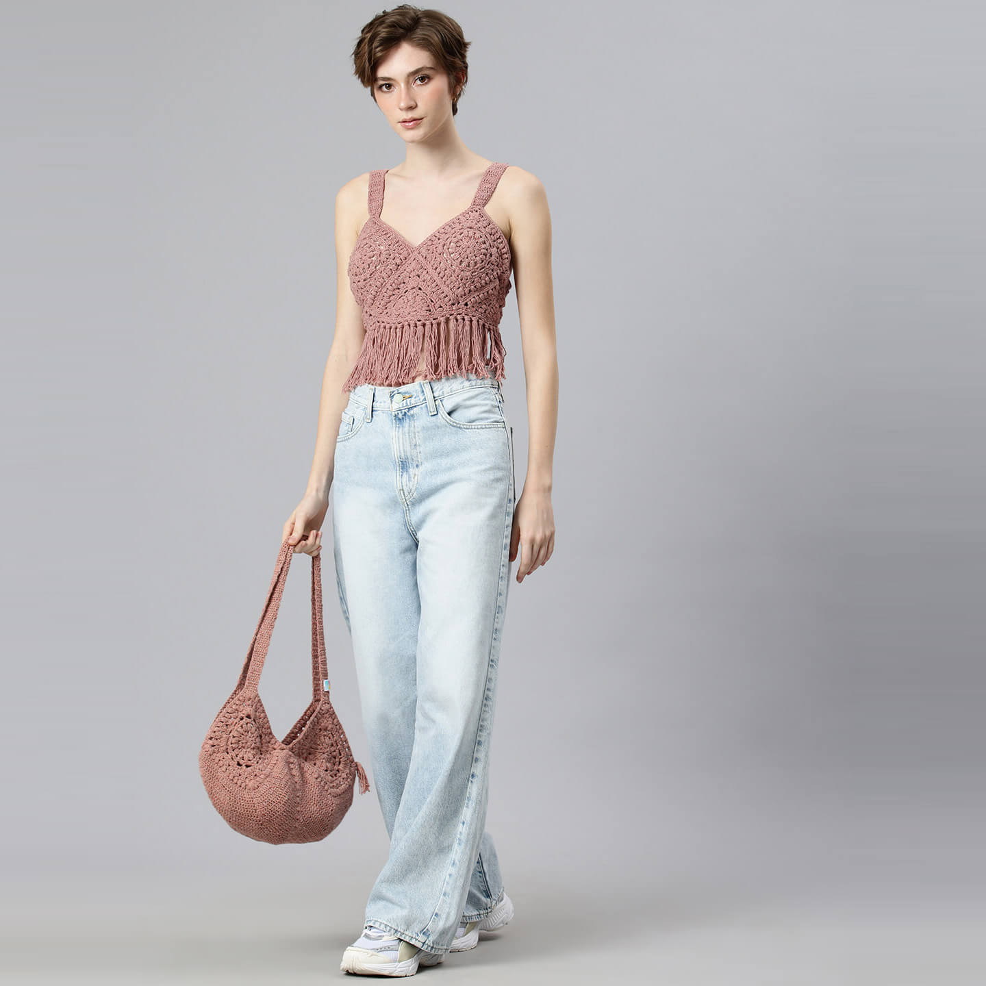 Summer Tie Back Bralette - Brown - 10114