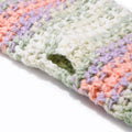 Multi Colored Fingerless Knitted Mittens - 10115