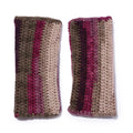 Multi Colored Fingerless Knitted Mittens - 10121