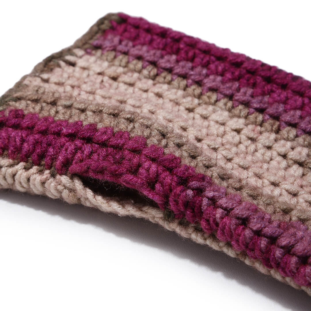 Multi Colored Fingerless Knitted Mittens - 10121