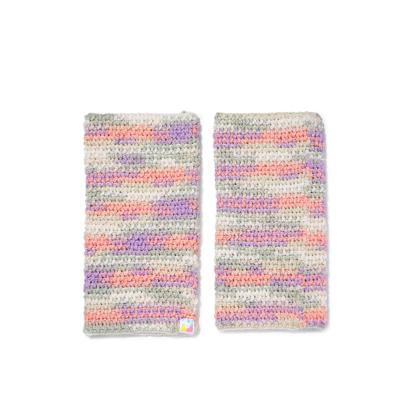 Multi Colored Crochet Leg Warmers  - 10125