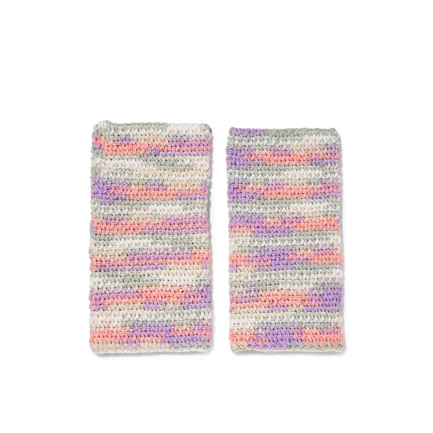 Multi Colored Crochet Leg Warmers  - 10125