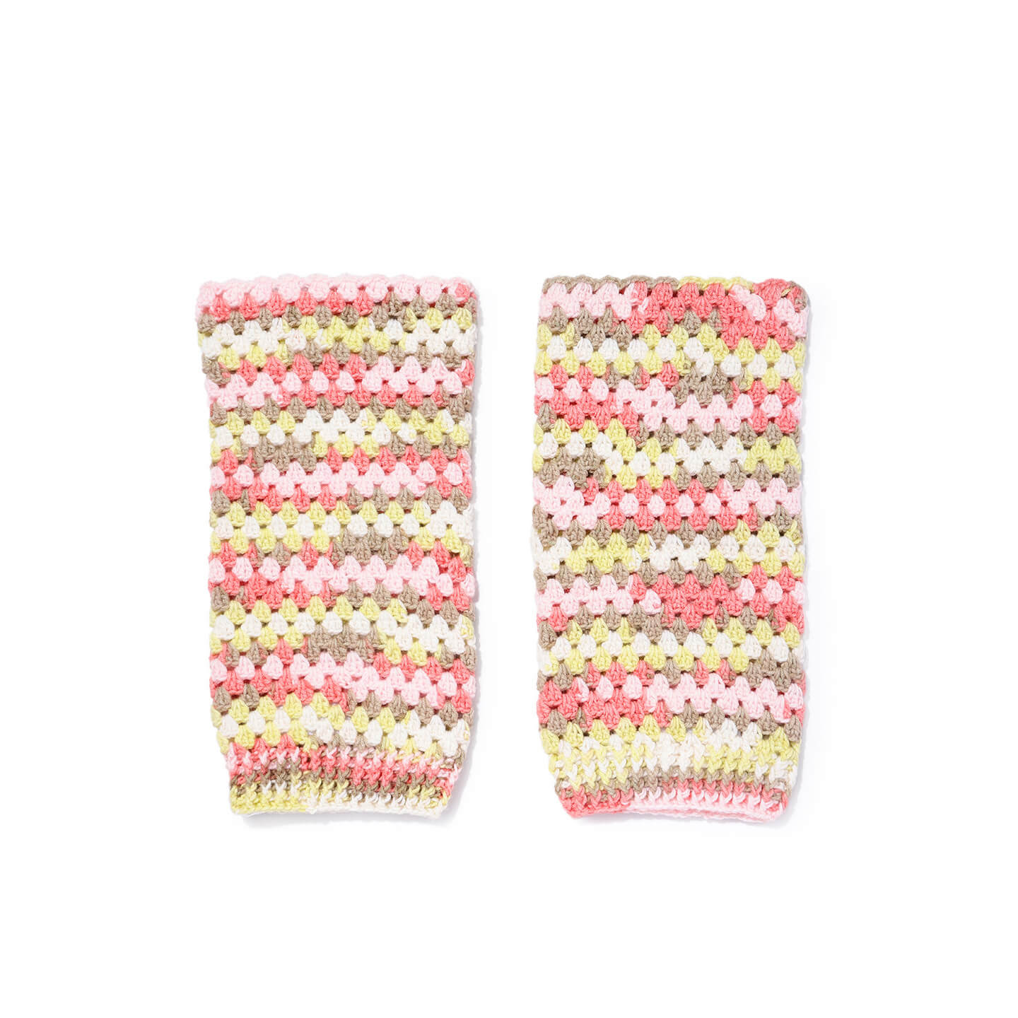 Multi Colored Crochet Leg Warmers  - 10126