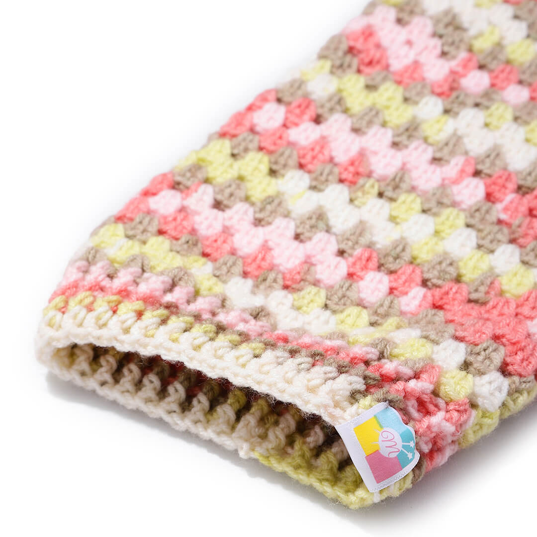 Multi Colored Crochet Leg Warmers  - 10126