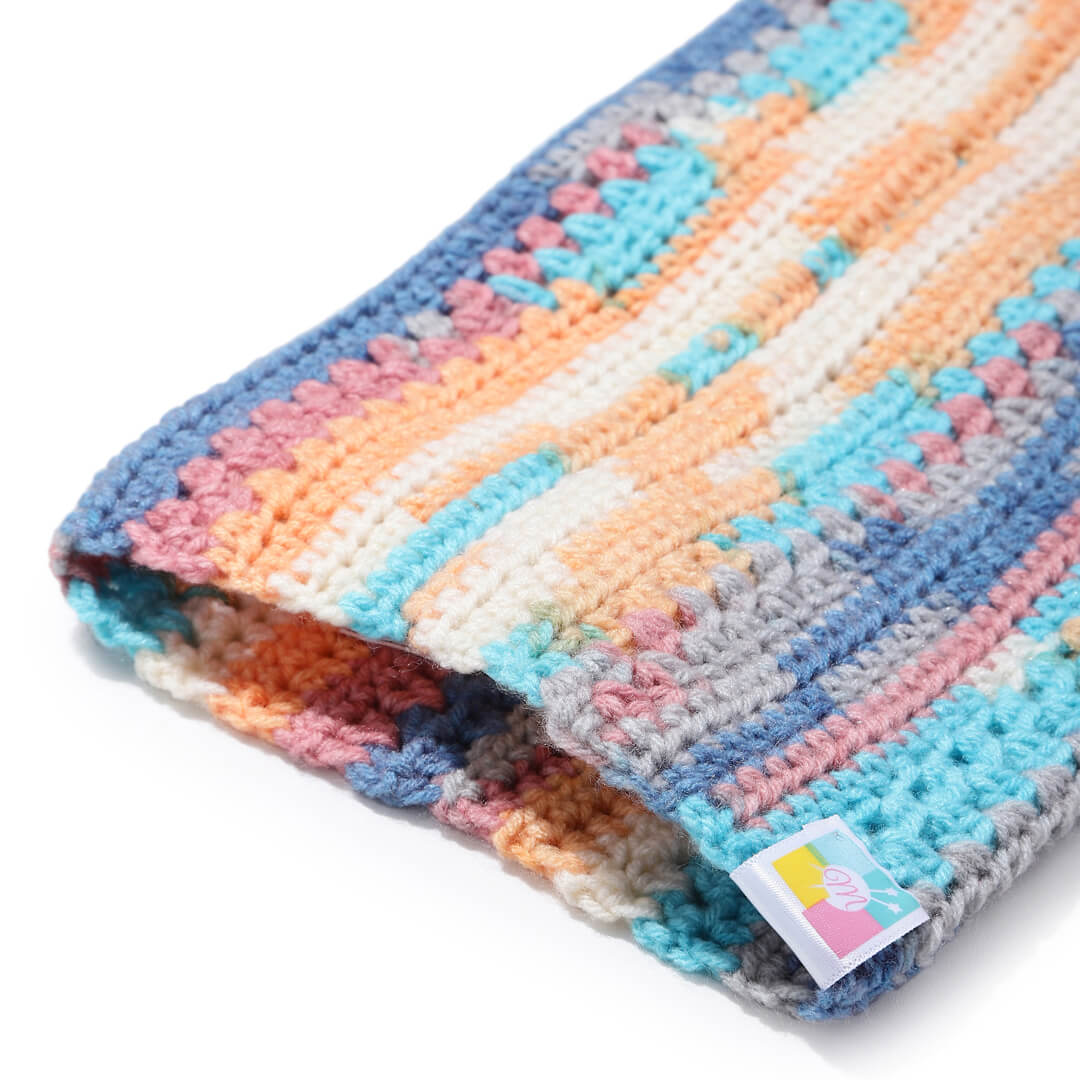 Multi Colored Crochet Leg Warmers  - 10127