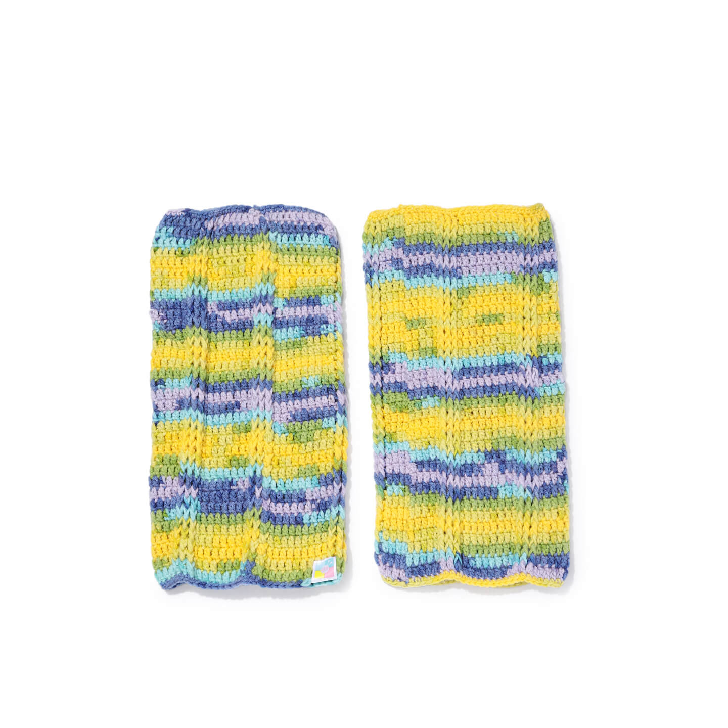 Multi Colored Crochet Leg Warmers  - 10130