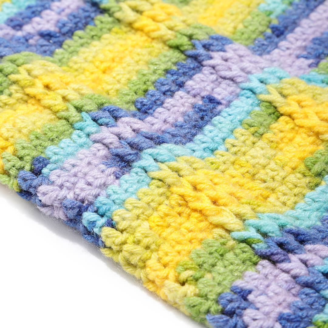 Multi Colored Crochet Leg Warmers  - 10130