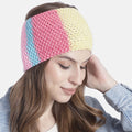 Hand Knitted Womens Woolen Headband - Multi-Color 10137