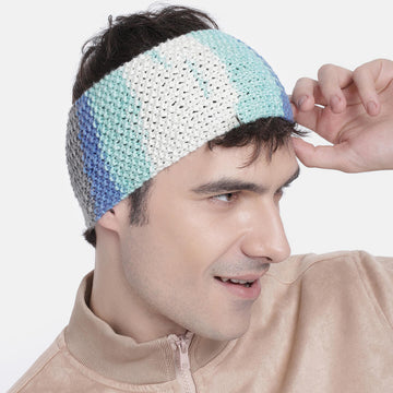 Hand Knitted Mens Woolen Headband - Multi-Color 10146