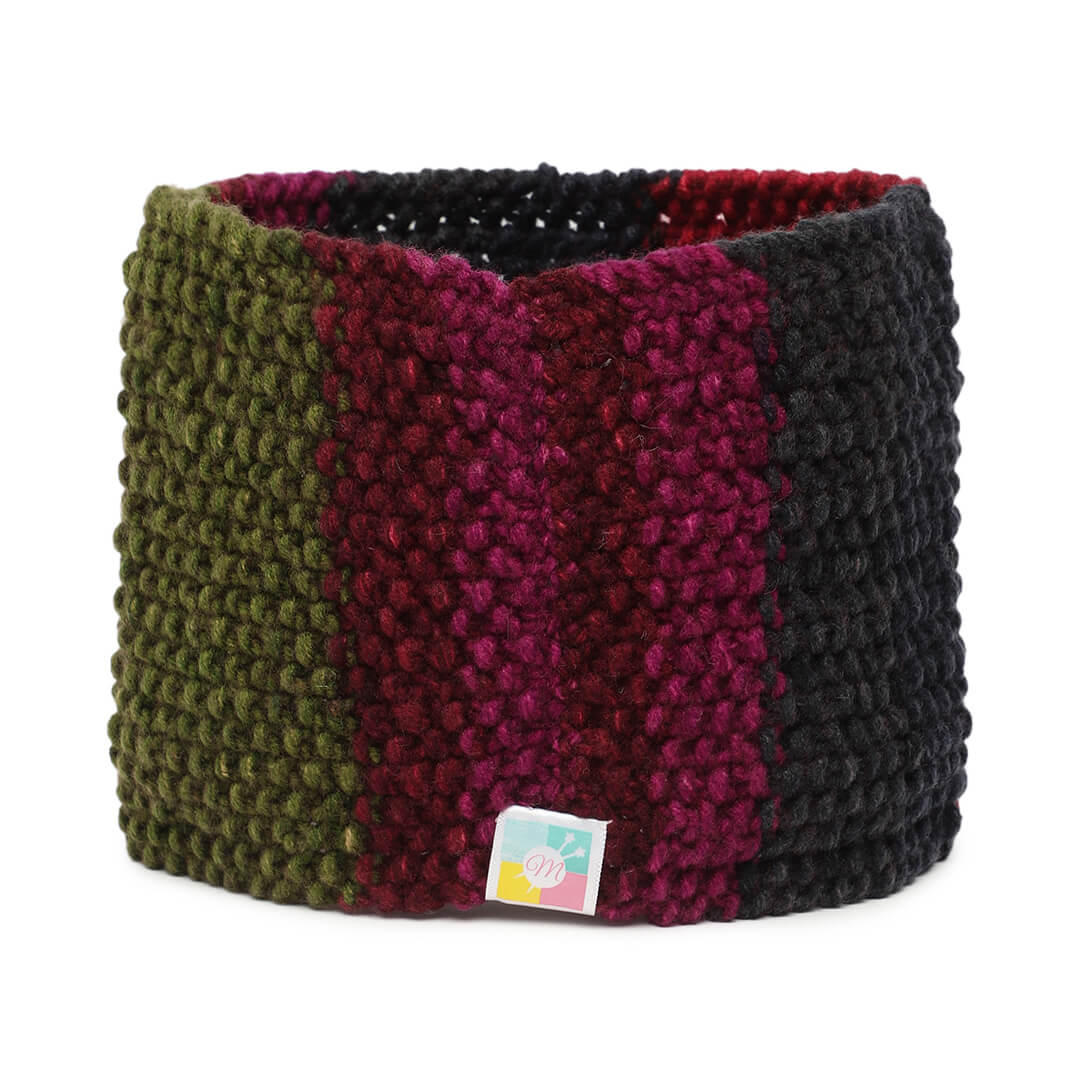 Hand Knitted Mens Woolen Headband - Multi-Color 10149