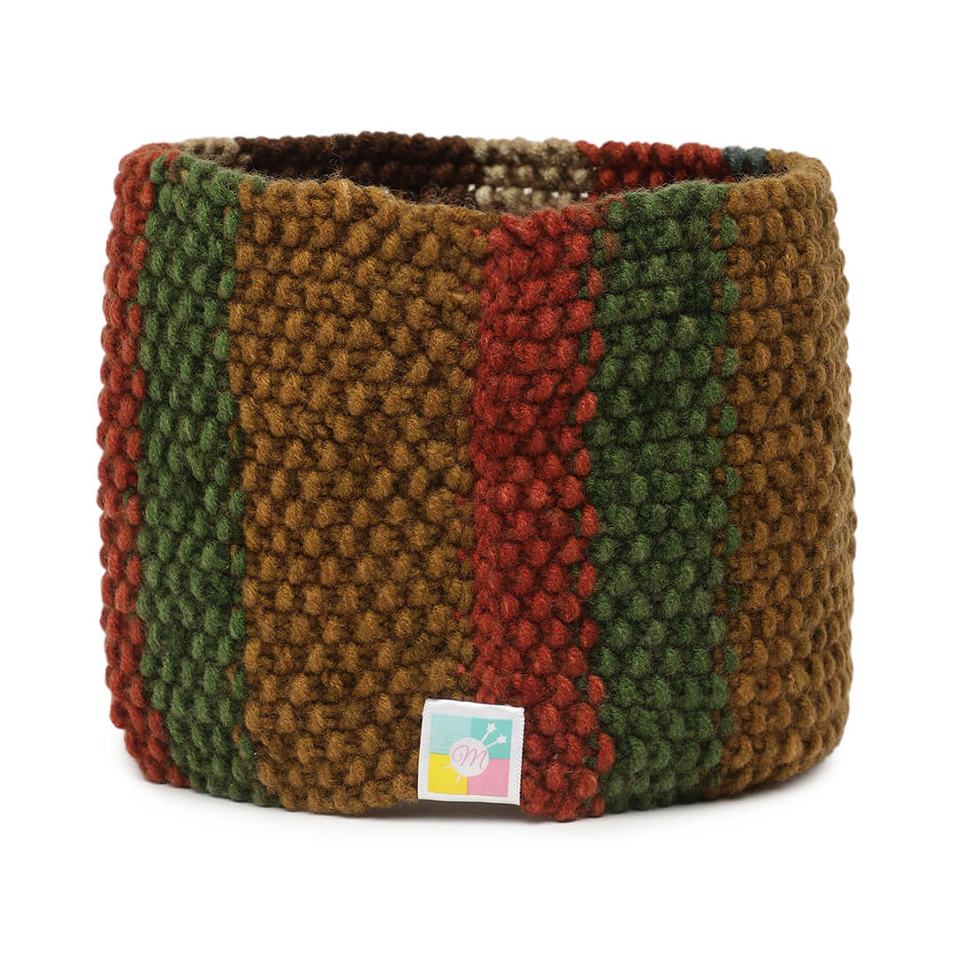 Hand Knitted Mens Woolen Headband - Multi-Color 10152