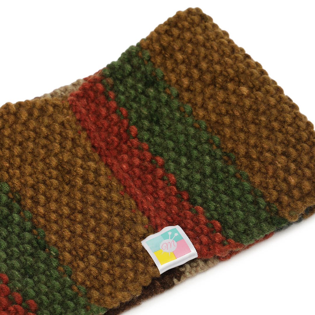 Hand Knitted Mens Woolen Headband - Multi-Color 10152