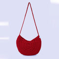 Handmade Crochet Boho Bags - Red- 10165