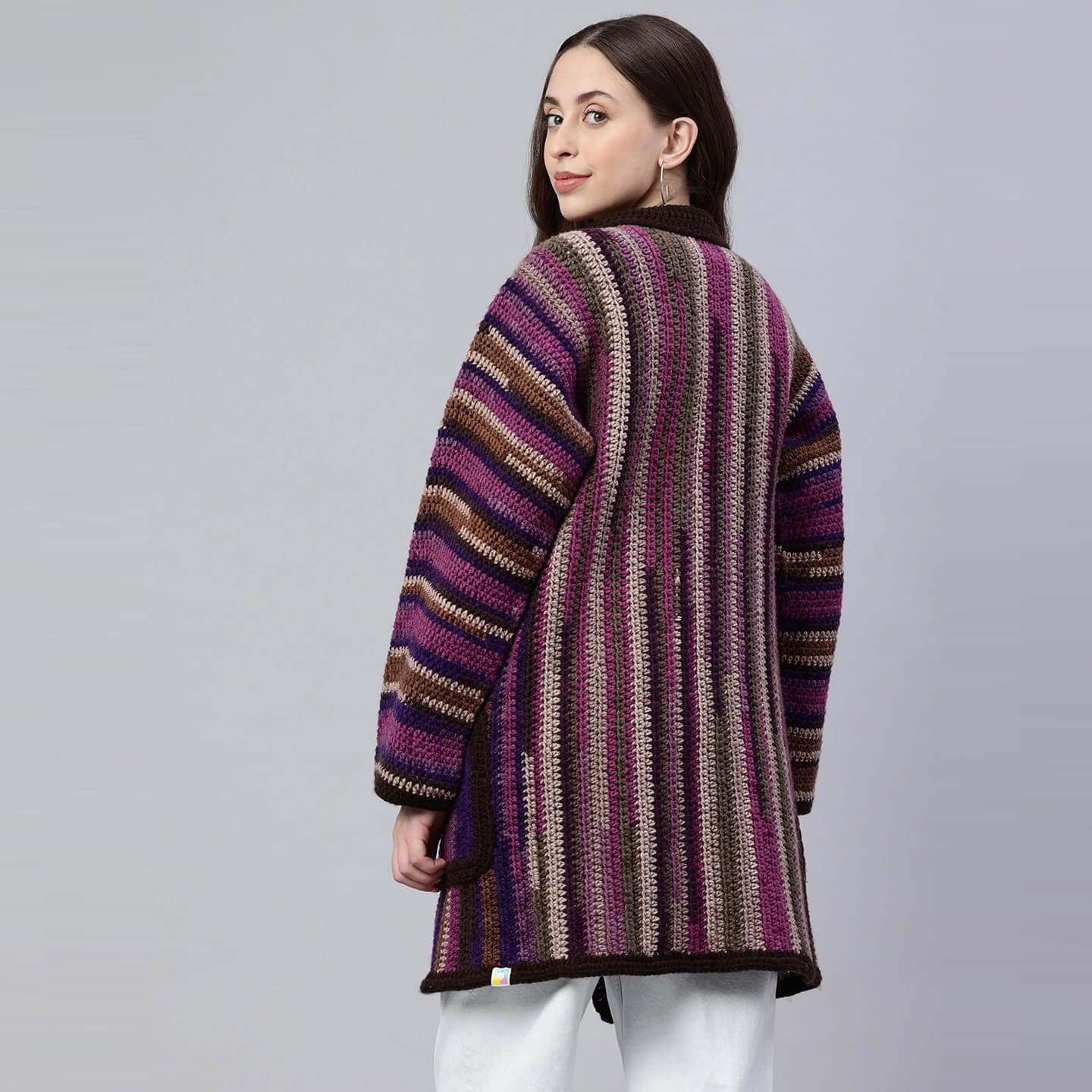 Handmade Jacket with Pockets - Multi - 10167