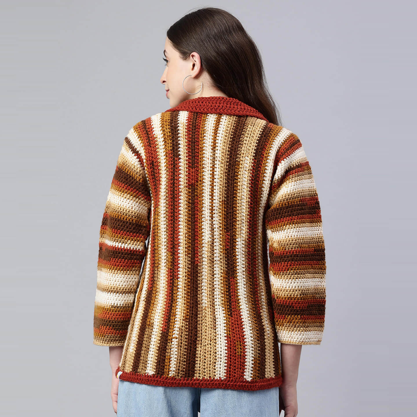 Handmade Jacket with Pockets - Multi - 10168