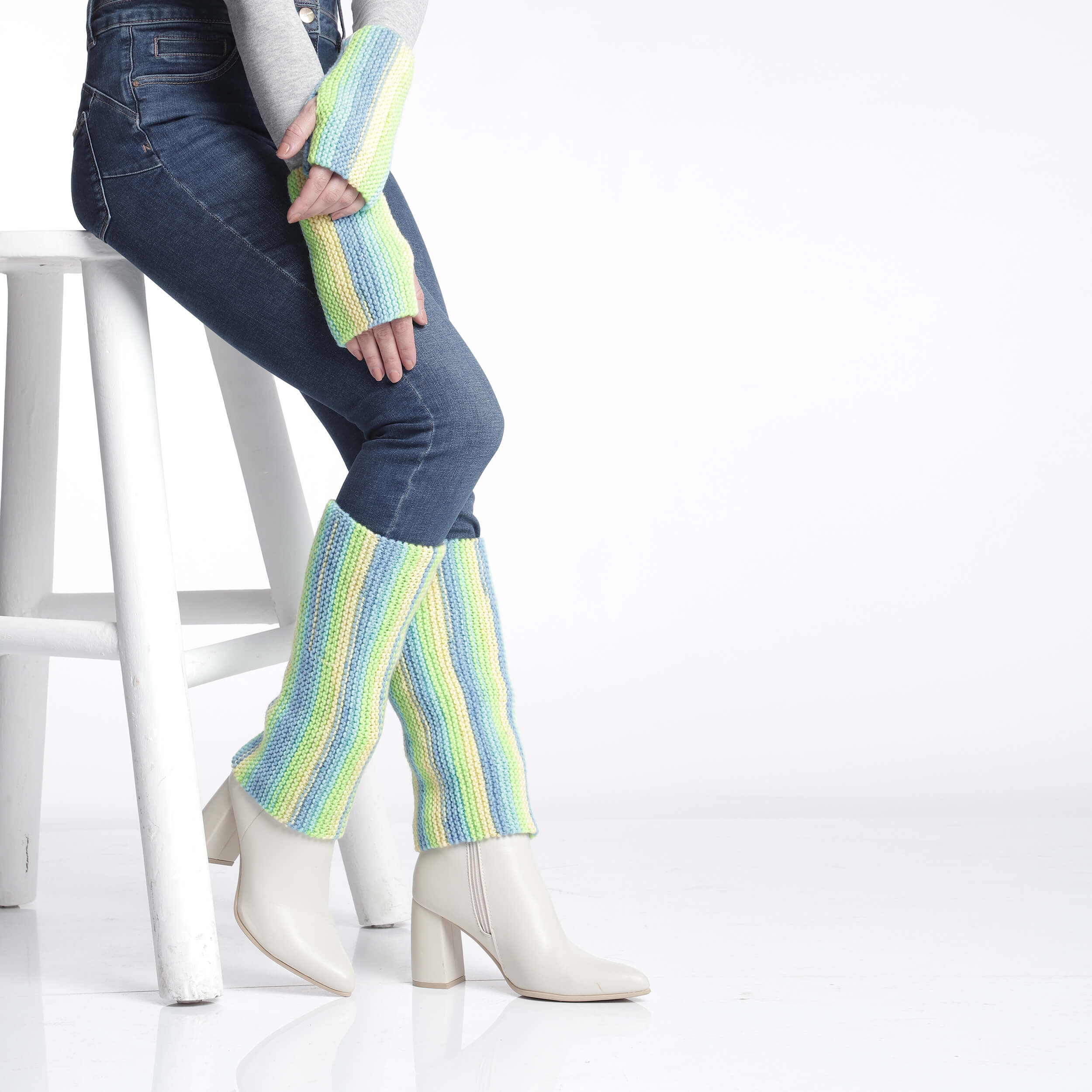 Gloves and Legwarmer Set - Multi - 10290