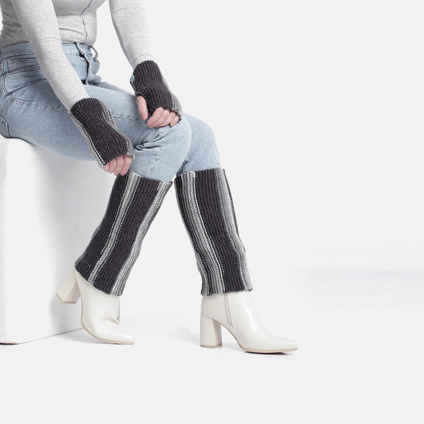 Gloves and Legwarmer Set - Multi - 10299