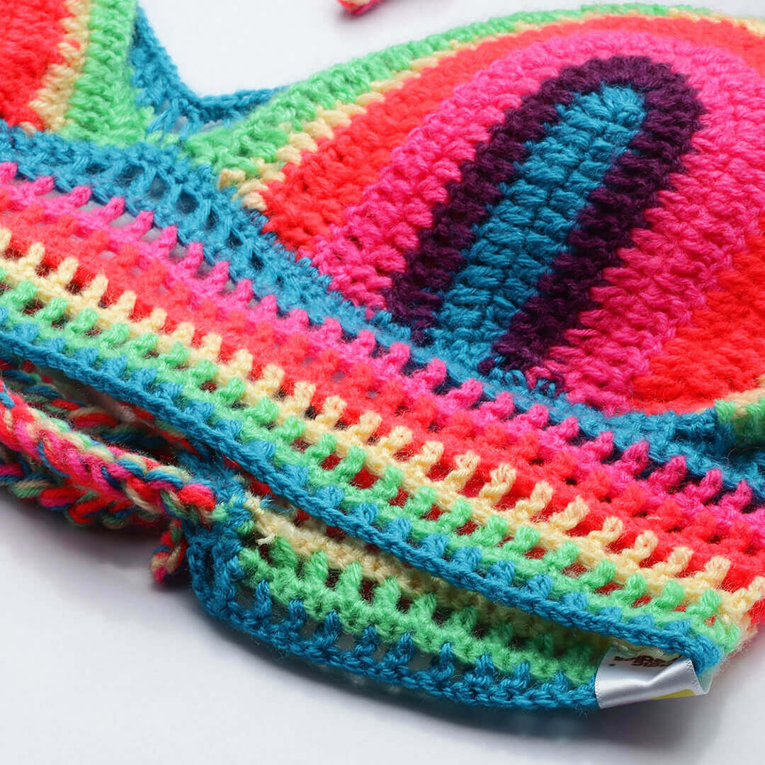 Bralette Tie Back Top - Multicolor 10359