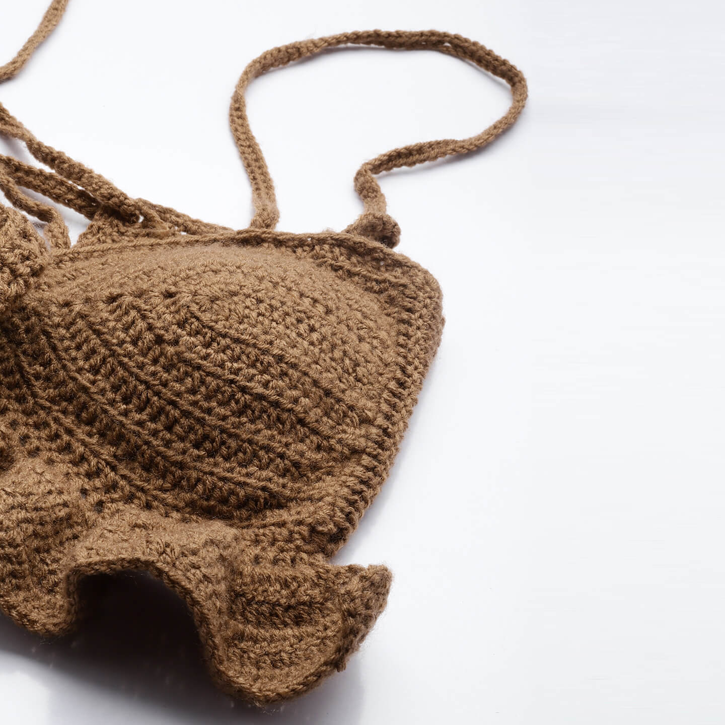 Bralette Tie Back Top - Brown 10360