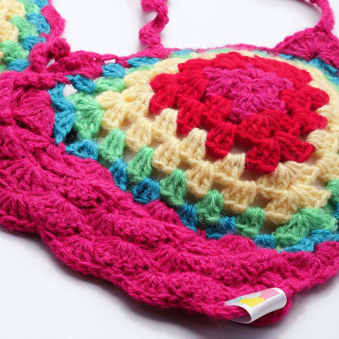 Bralette Tie Back Top - Multicolor 10361