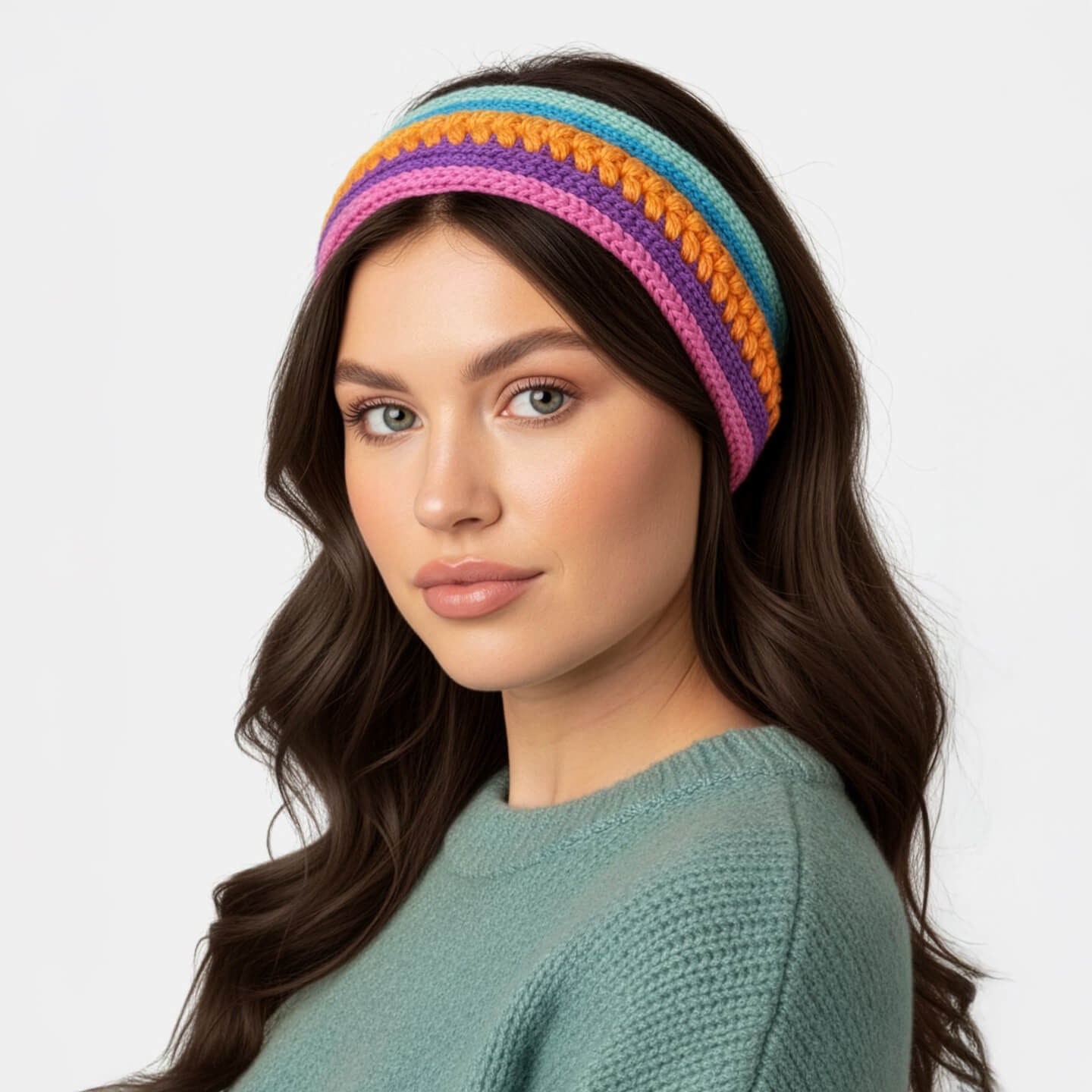 Crochet Headband - 10421 - Multi Color