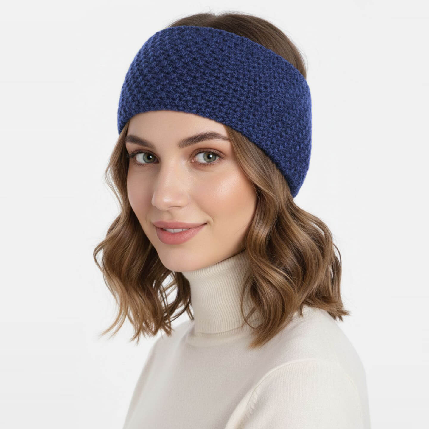 Knitted Headband - Royal Blue - 10426