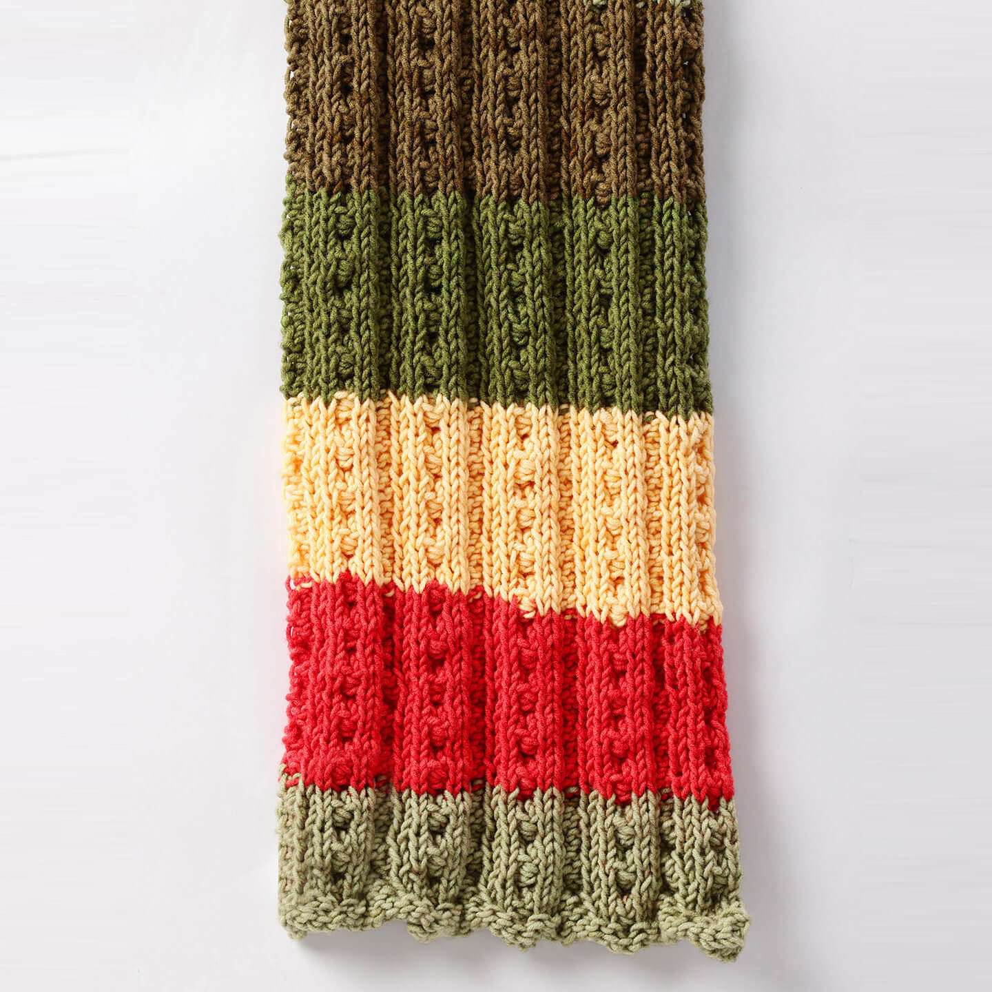 Multicolor Handmade Knitted Scarf - 10433
