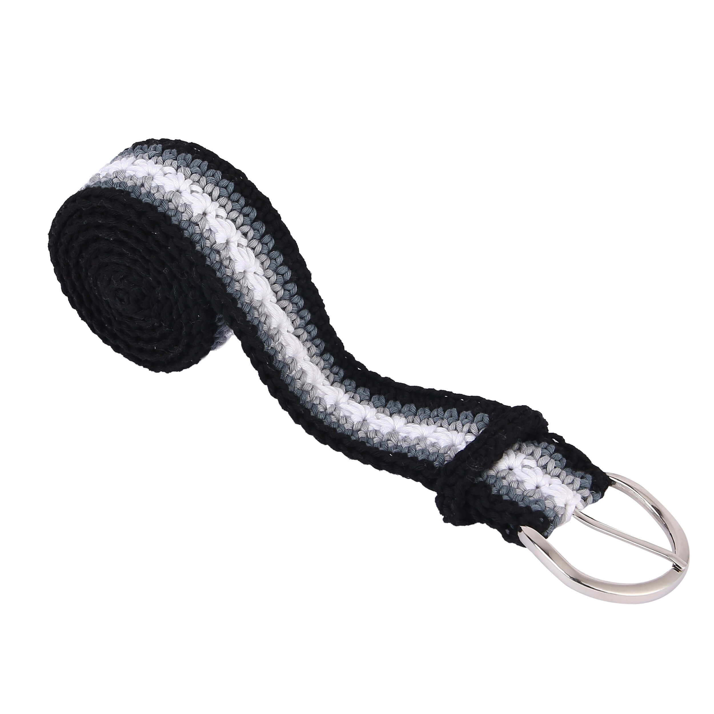 Crochet Belt with Adjustable Buckle - 10438