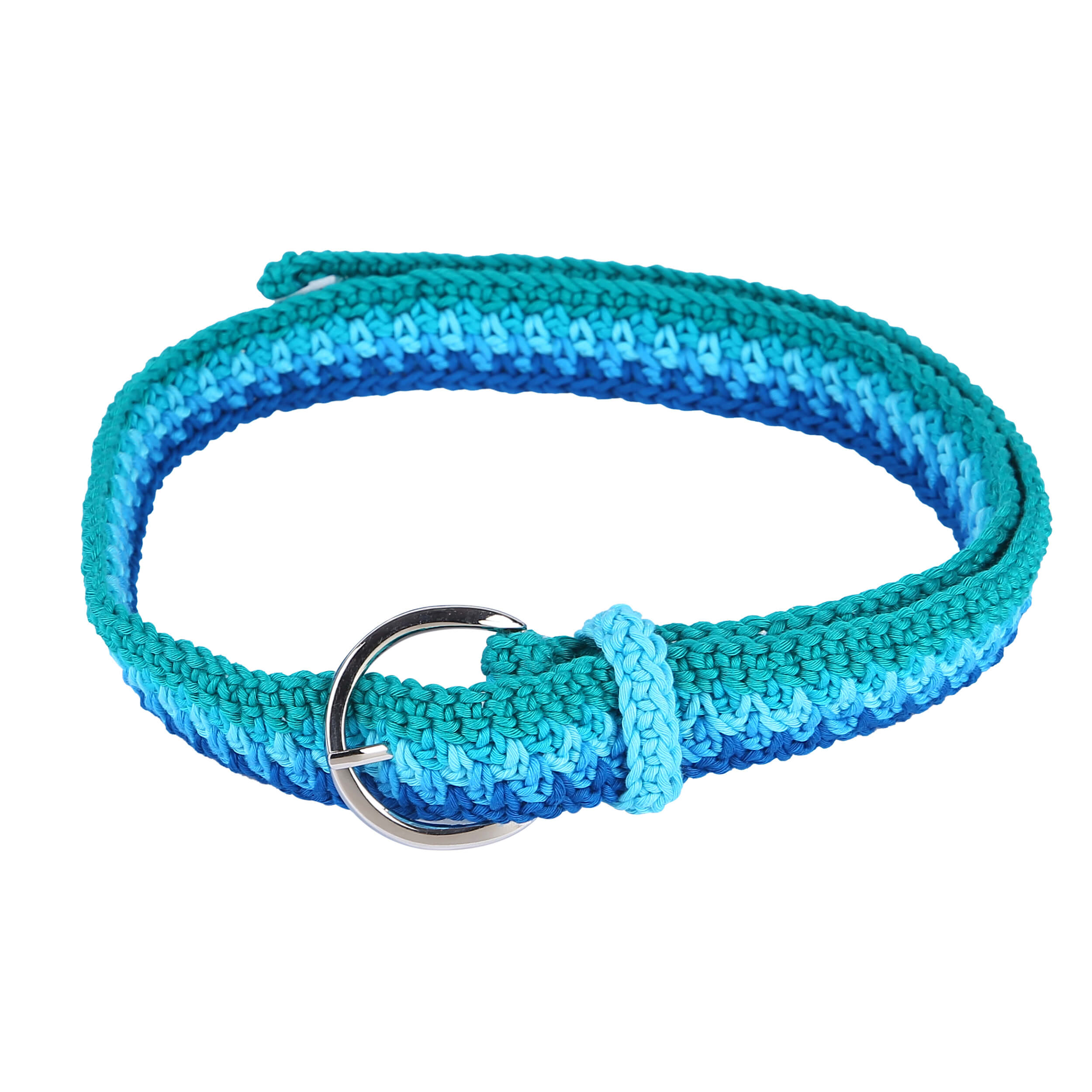 Crochet Belt with Adjustable Buckle - 10439