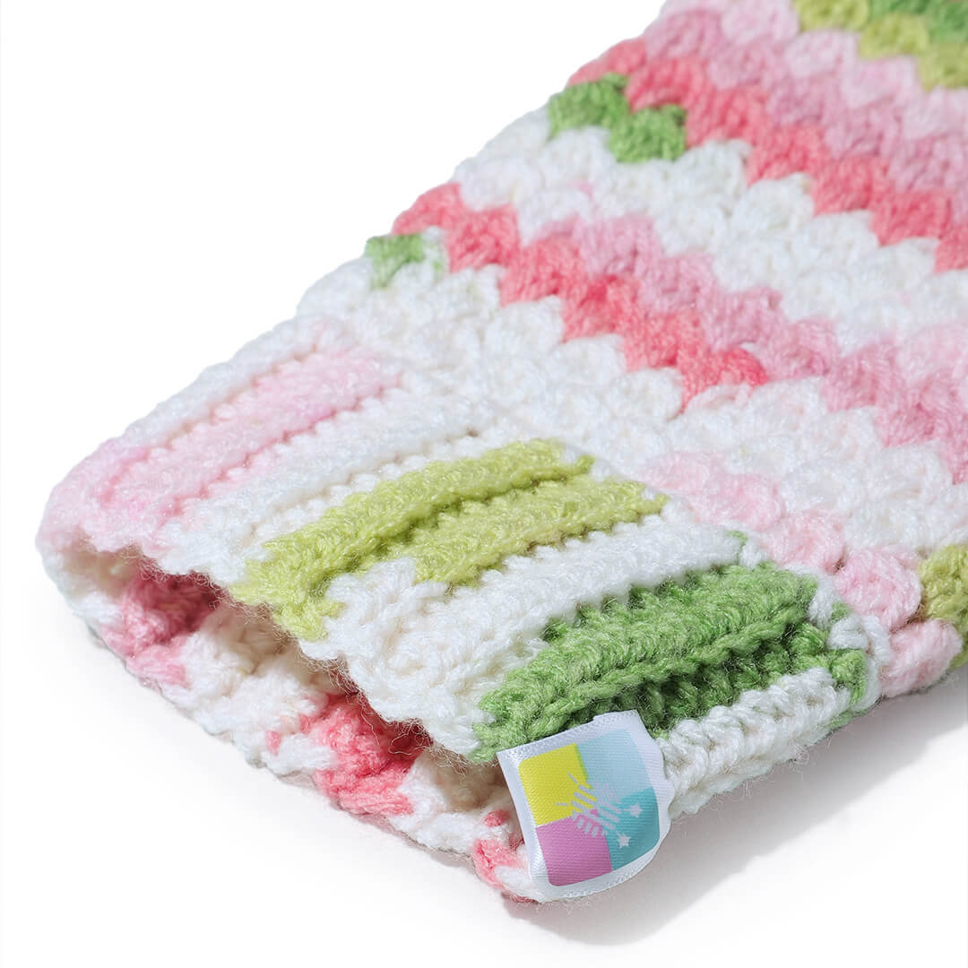 Multi Colored Fingerless Mittens - 10442