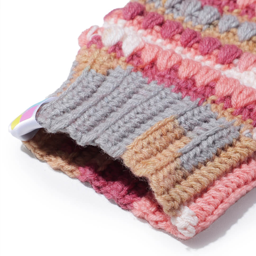 Multi Colored Fingerless Mittens - 10447