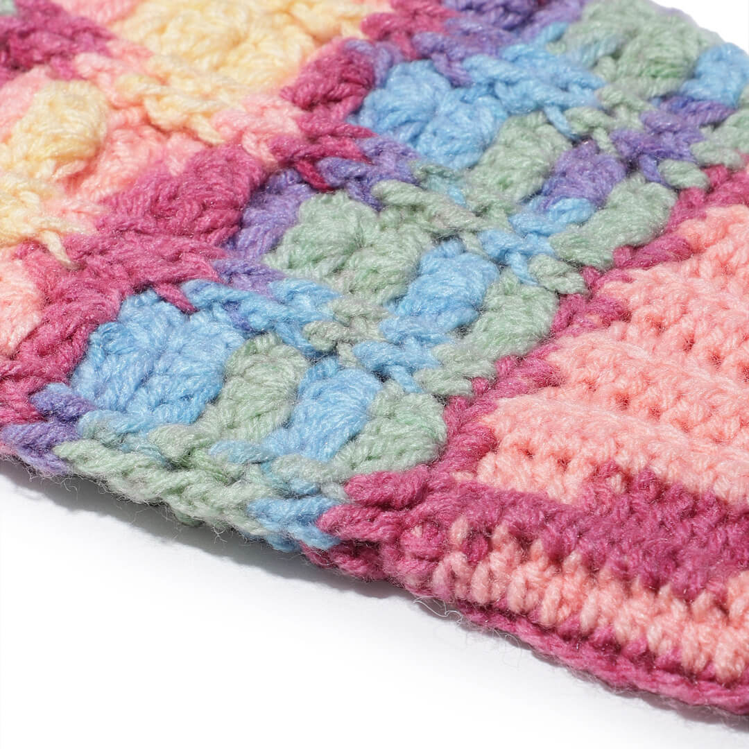 Multi Colored Fingerless Mittens - 10449