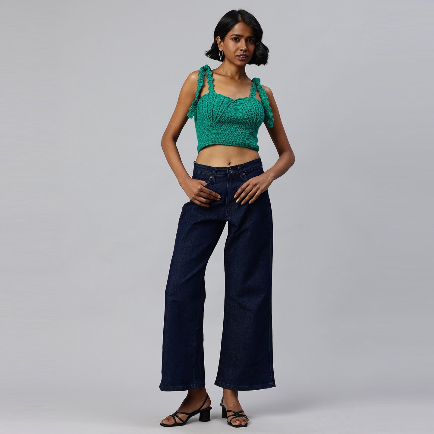 Handcrafted Mermaid Shell Bralettes - Green 10456