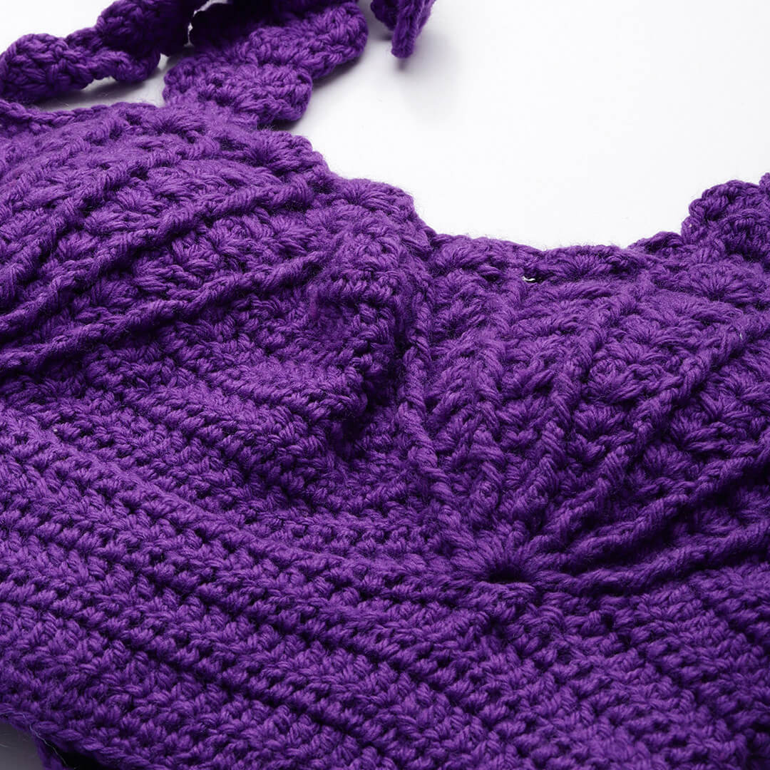 Handcrafted Mermaid Shell Bralettes - Purple 10457