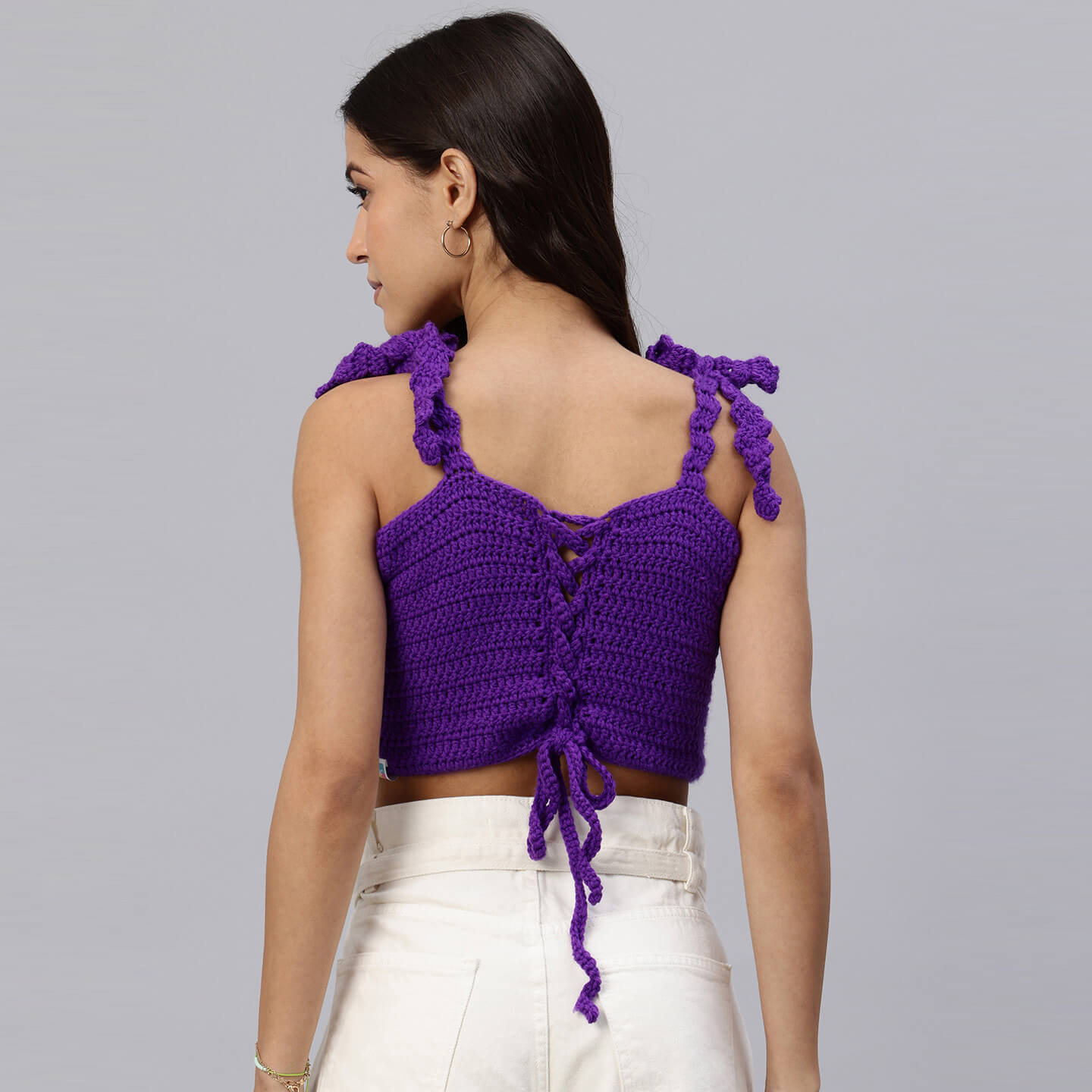 Handcrafted Mermaid Shell Bralettes - Purple 10457